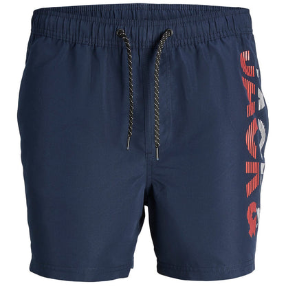 Plus Size Fiji Splice Logo Swim Shorts Navy Blazer