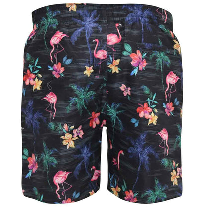 Plus Size Campton Flamingo & Palm Tree Swim Shorts