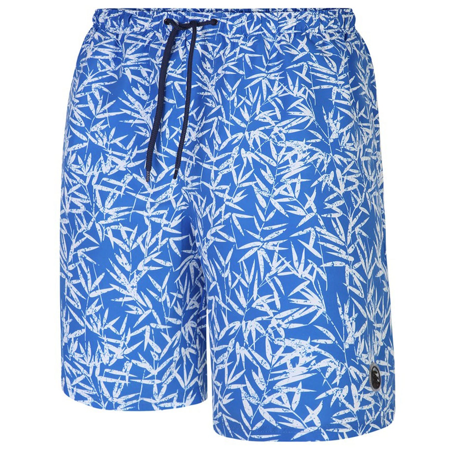 Plus Size Sw089 Bamboo Print Swim Shorts Royal