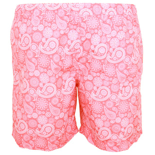 Jack & Jones Plus Size Fiji Paisley Swim Shorts Hot Coral