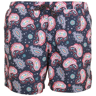 Jack & Jones Plus Size Fiji Paisley Swim Shorts Navy Blazer