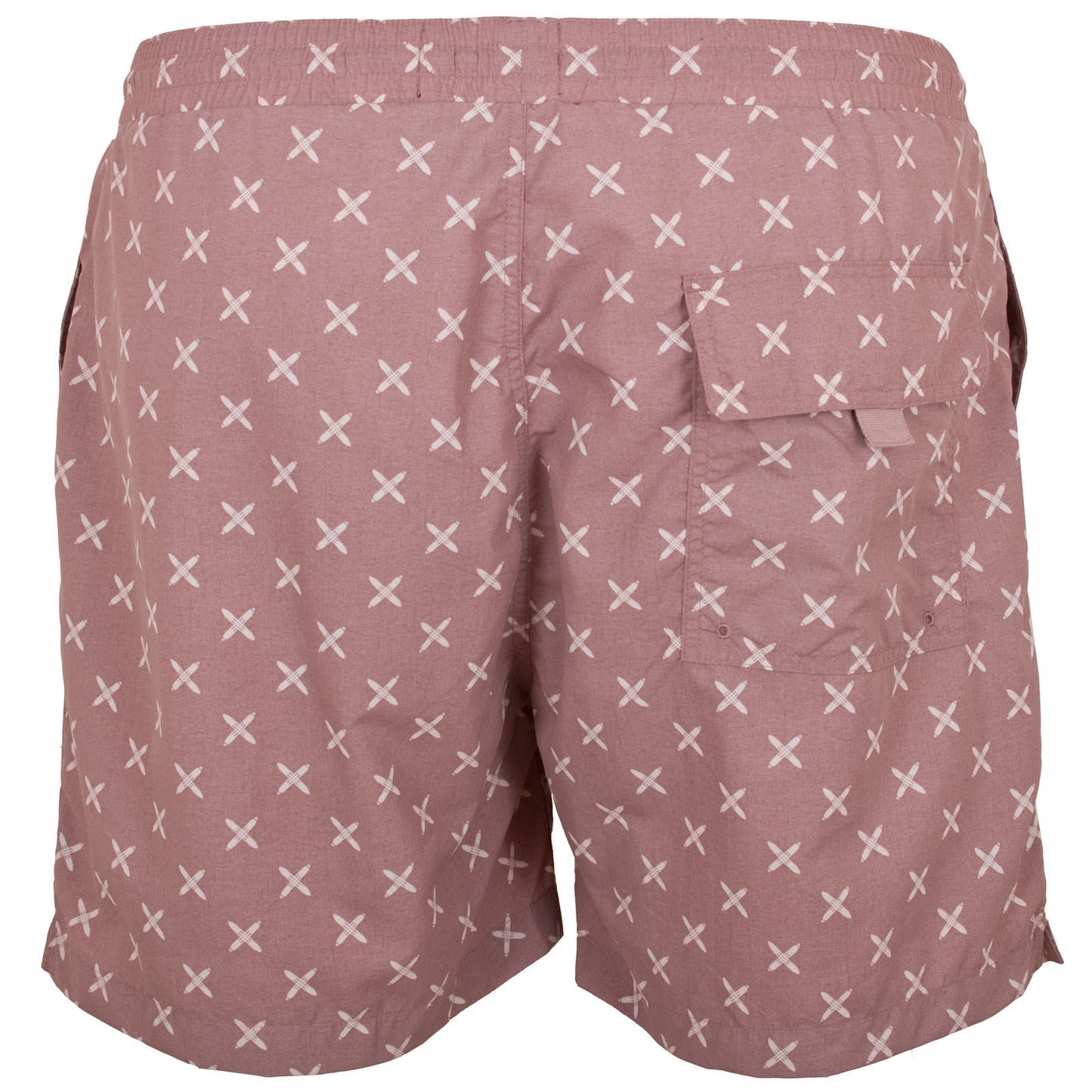 Plus Size Sh1801 Shuttle Print Swim Shorts Hutton Pink