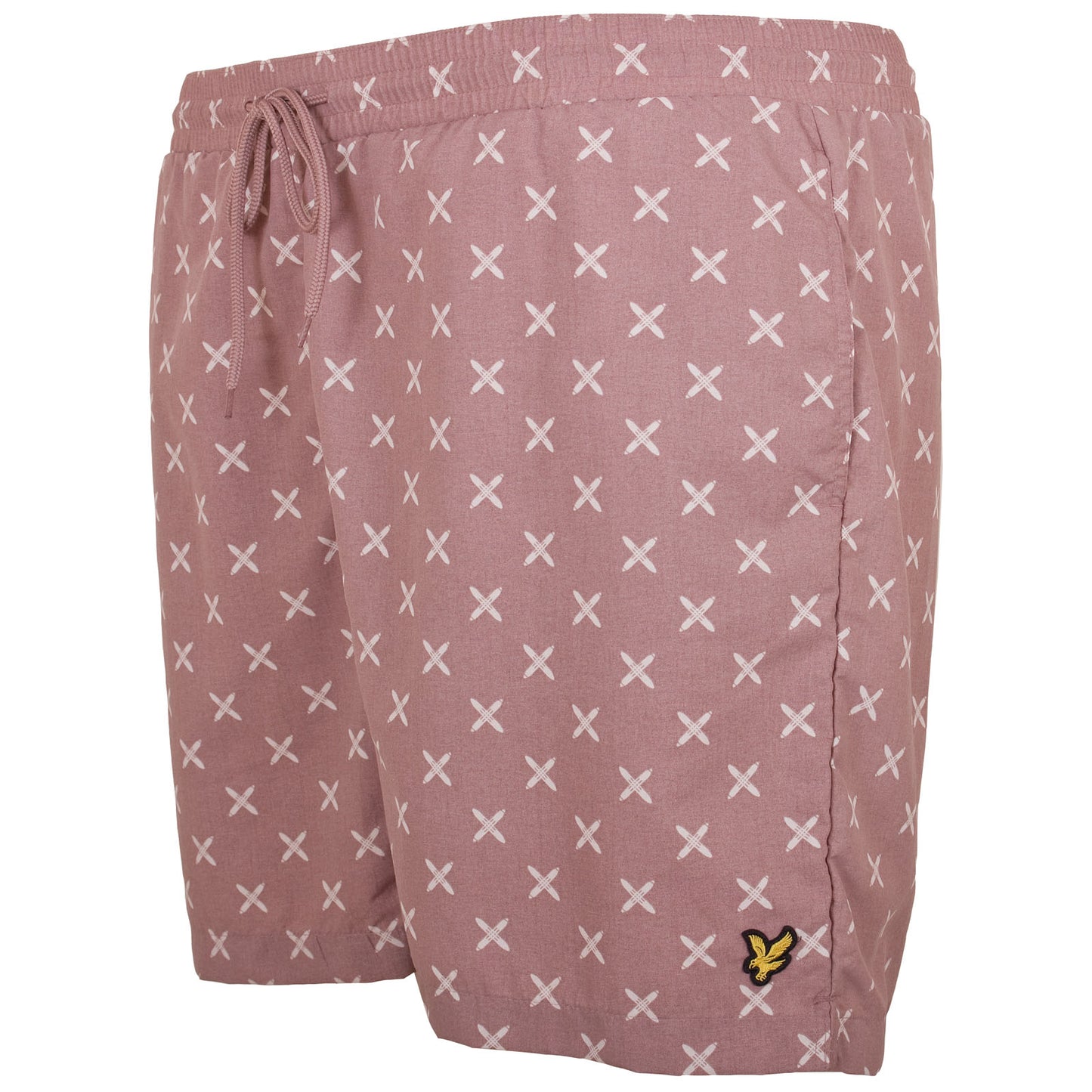 Plus Size Sh1801 Shuttle Print Swim Shorts Hutton Pink