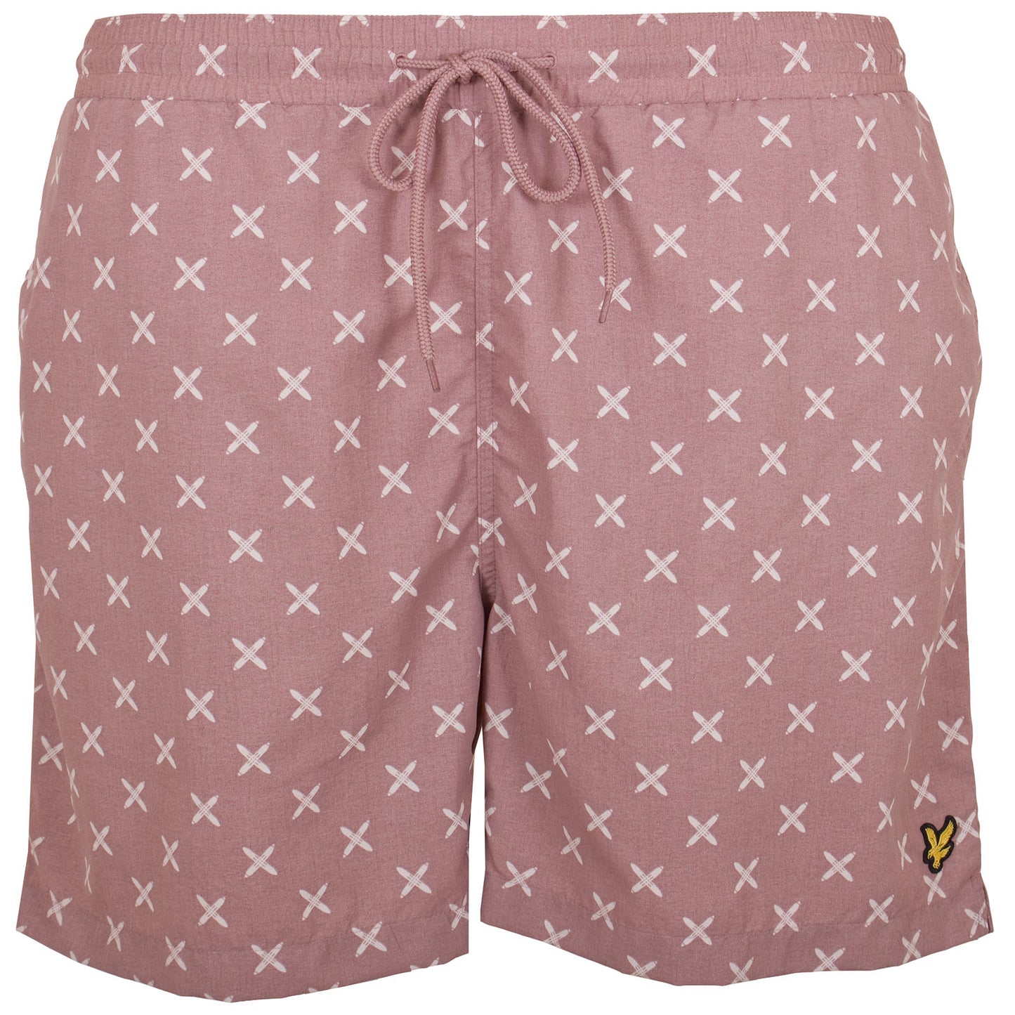 Plus Size Sh1801 Shuttle Print Swim Shorts Hutton Pink