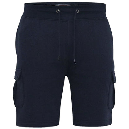 Plus Size Cyrus Cargo Sweat Shorts Navy