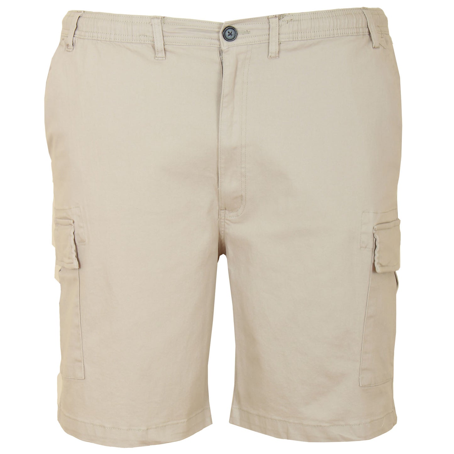 Plus Size St061 Stretch Long Cargo Shorts Light Stone