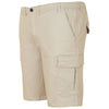 Plus Size St061 Stretch Long Cargo Shorts Light Stone