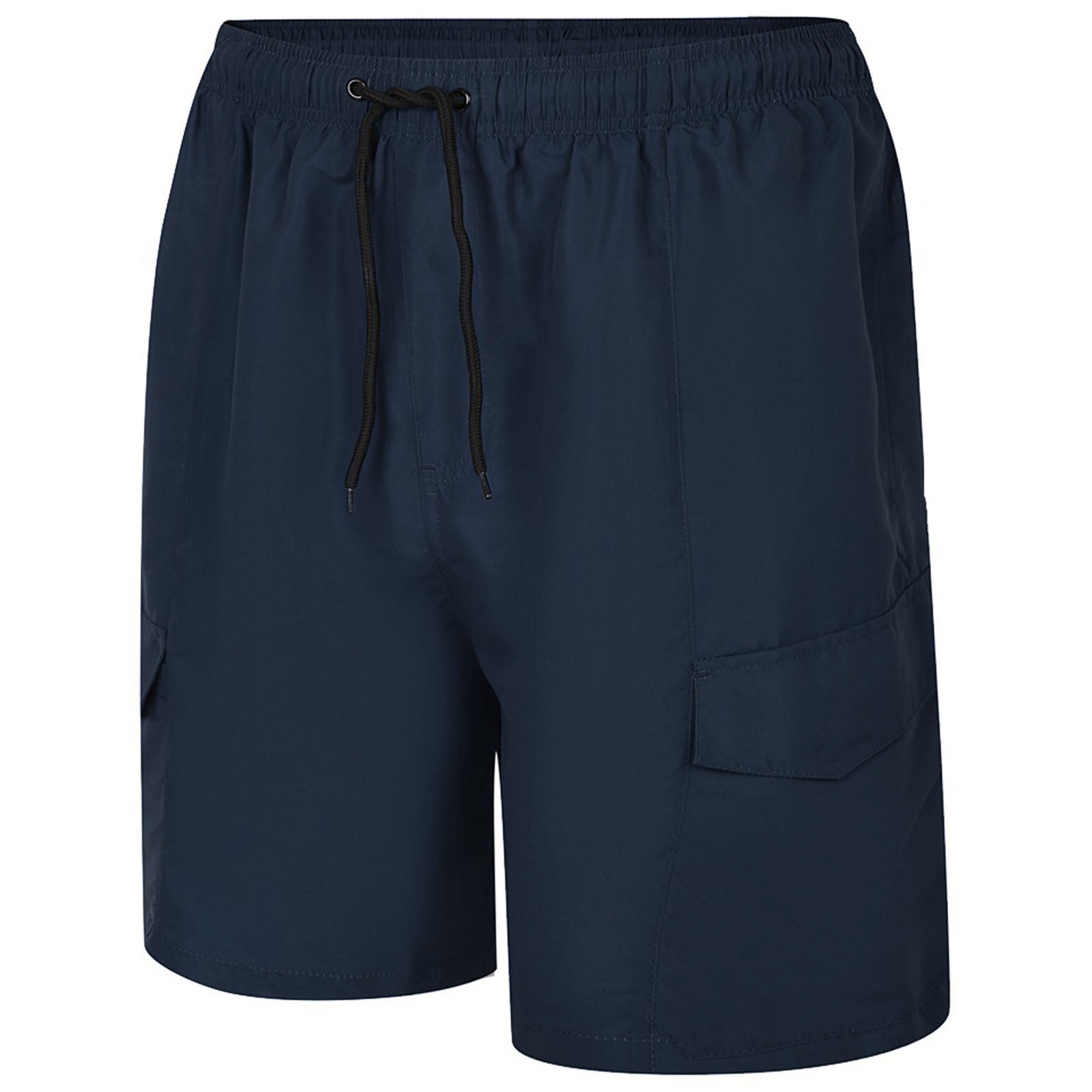 Espionage Plus Size Sw093 Cargo Beach Swim Shorts Navy