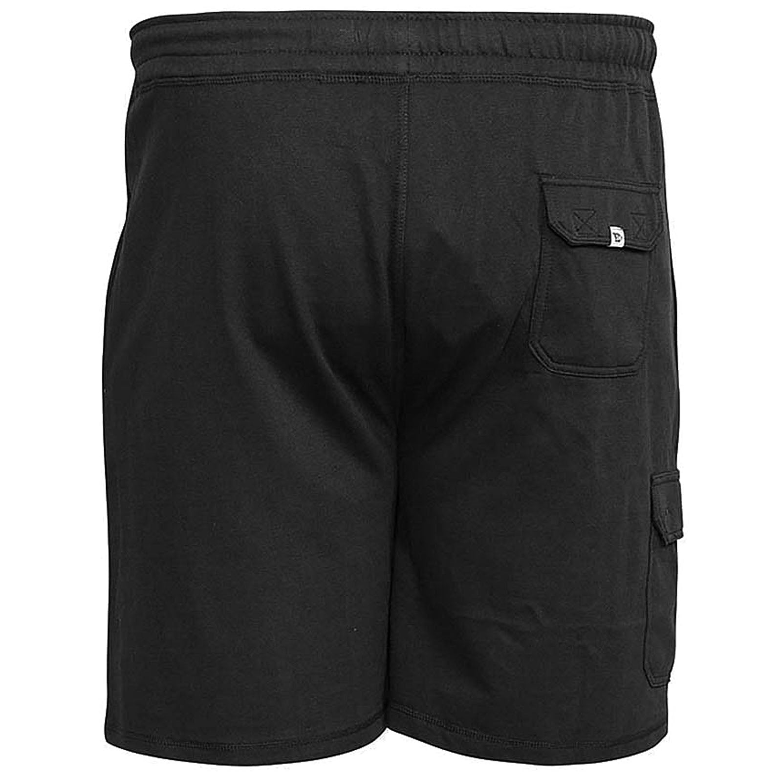 D555 Plus Size John Fleece Cargo Shorts Black Bigboys