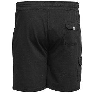 D555 Plus Size John Fleece Cargo Shorts Black