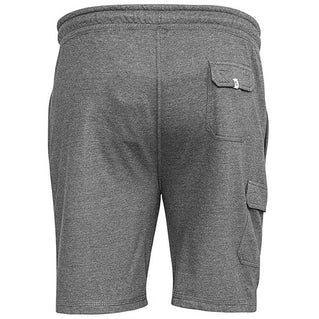 D555 Plus Size John Fleece Cargo Shorts Grey