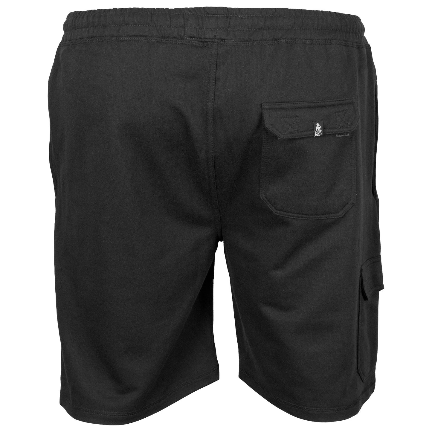 Plus Size Vegas Cargo Sweat Shorts Black