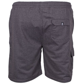 Solid State Plus Size Vegas Cargo Sweat Shorts Grey Marl