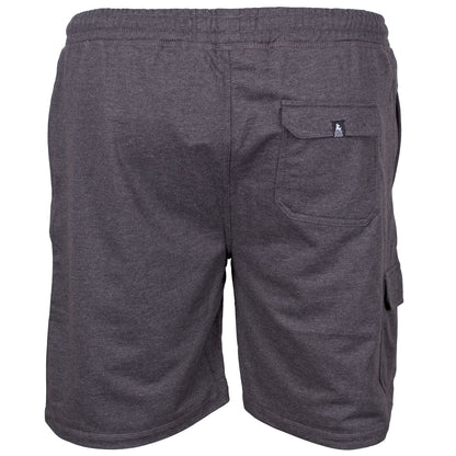 Plus Size Vegas Cargo Sweat Shorts Grey Marl