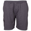 Plus Size Vegas Cargo Sweat Shorts Grey Marl