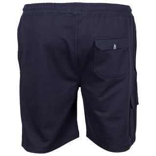 Solid State Plus Size Vegas Cargo Sweat Shorts Navy