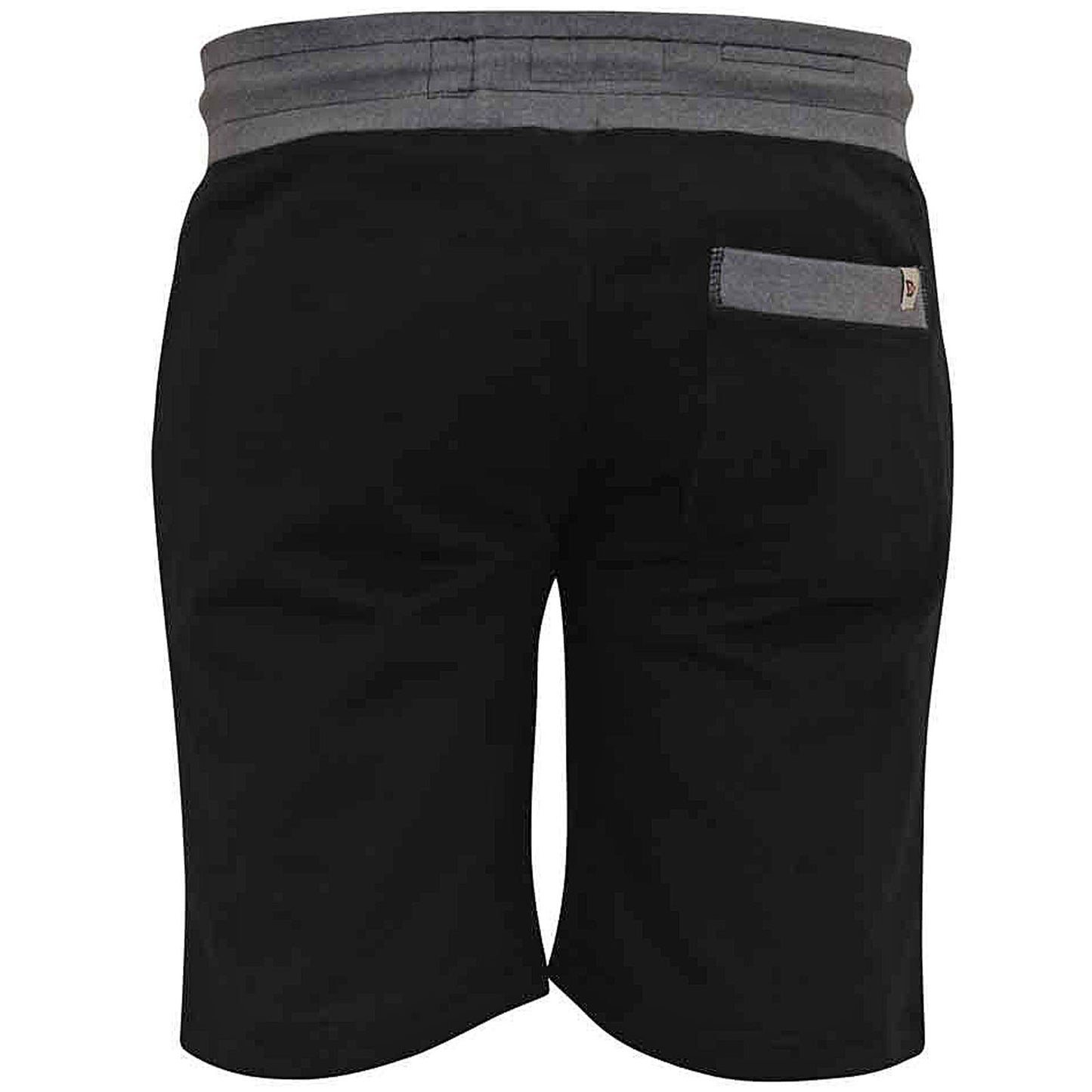 Plus Size Sutton Loop Back Shorts Black