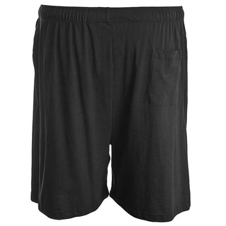 Espionage Plus Size Plain Lounge Shorts Black