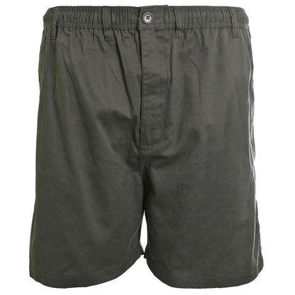 Plus Size St019a Stretch Twill Shorts Charcoal