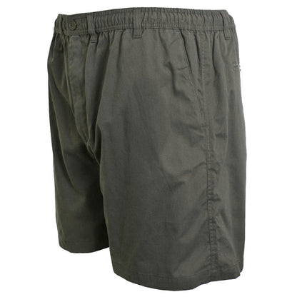 Espionage Plus Size Rugby Stretch Twill Shorts Charcoal