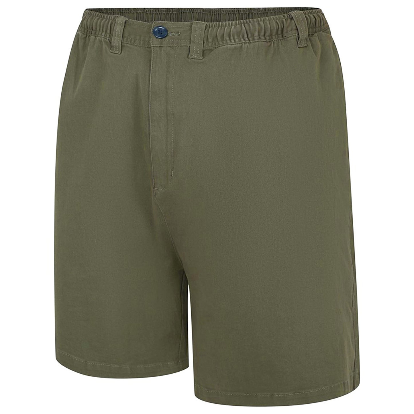 Espionage Plus Size Rugby Stretch Twill Shorts Light Khaki