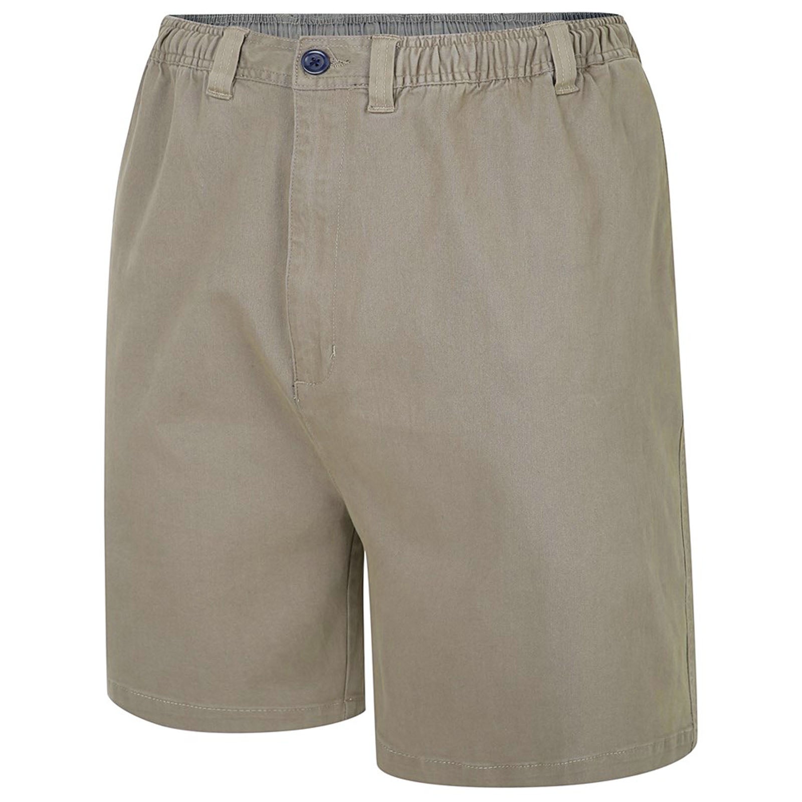 Espionage Plus Size St019a Stretch Twill Shorts Putty Bigboys