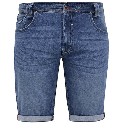 Plus Size Jones Stretch Denim Shorts Blue Stonewash