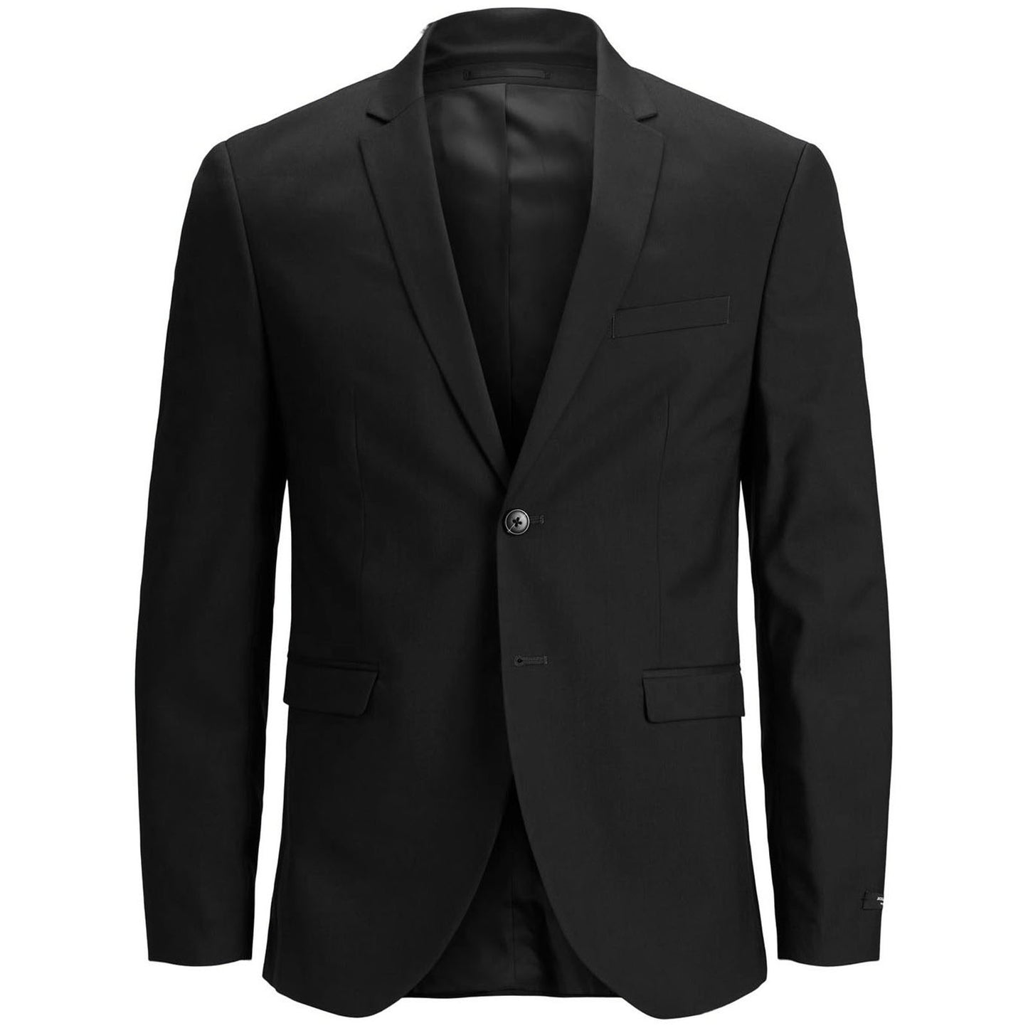 Plus Size Franco Slim Notch Lapel Blazer Black