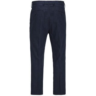 Jack & Jones Plus Size Riviera Linen Slim Trousers Dark Navy