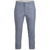 Jack & Jones Plus Size Riviera Linen Slim Trousers Chambray Blue