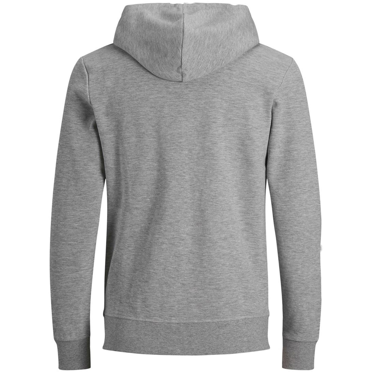 Jack & Jones Plus Size Basic Zip Hoodie Grey Melange