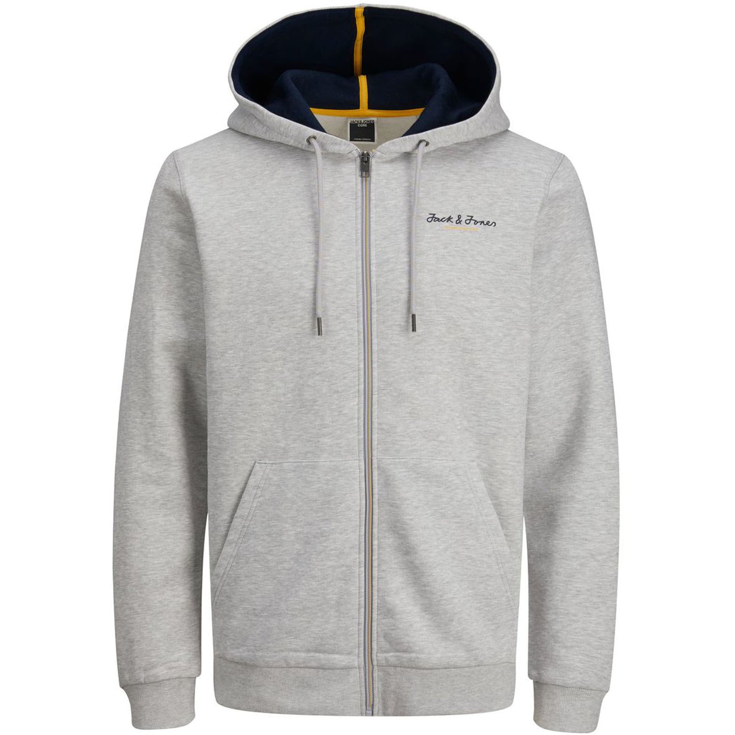 Plus Size  Berg Zip Hoodie Light Grey Melange