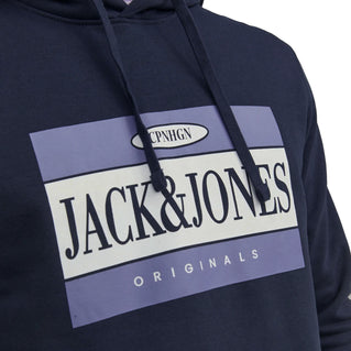 Jack & Jones Plus Size Arthur Hoodie Navy Blazer