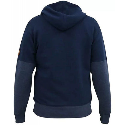 Plus Size Moreton Zip Hoodie Navy/Denim Marl