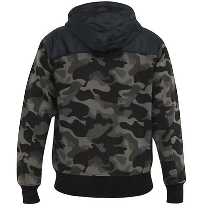 Plus Size Grendon Zip Hoodie Camo