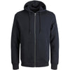 Jack & Jones Plus Size Bradley Zip Hoodie Black