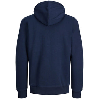 Jack & Jones Plus Size Bradley Zip Hoodie Navy Blazer