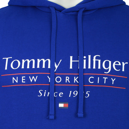 Tommy Hilfiger Plus Size Center Stack Hoodie Wedge Blue