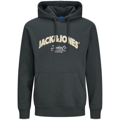 Jack & Jones Plus Size Bronx Arch Big Overhead Hoodie Forest River