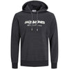 Plus Size Alvis Graphic Overhead Hoodie Black Melange