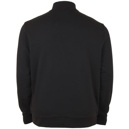 Plus Size Ml2022 Loopback Quarter Zip Sweater Jet Black