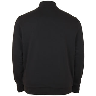 Lyle & Scott Plus Size Ml2022 Loopback Quarter Zip Sweater Jet Black