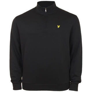 Lyle & Scott Plus Size Ml2022 Loopback Quarter Zip Sweater Jet Black