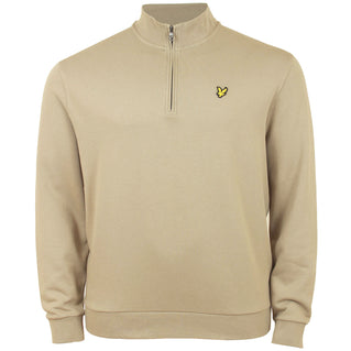 Lyle & Scott Plus Size Loopback Quarter Zip Sweater Sage Uniform