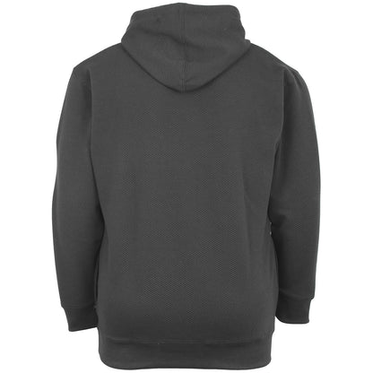 Plus Size Textured Overhead Hoodie Charcoal