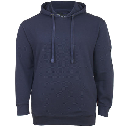 Plus Size Textured Overhead Hoodie Navy