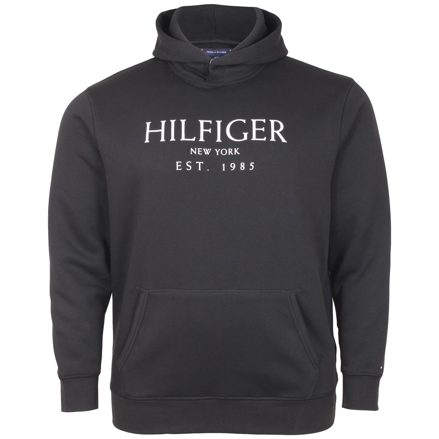 Tommy Hilfiger Plus Size Big Hilfiger Hoodie Black