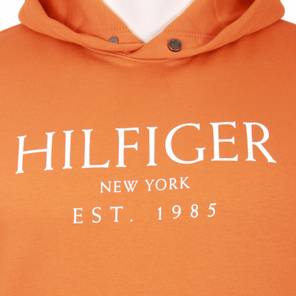 Plus Size Big Hilfiger Hoodie Autumn Orange