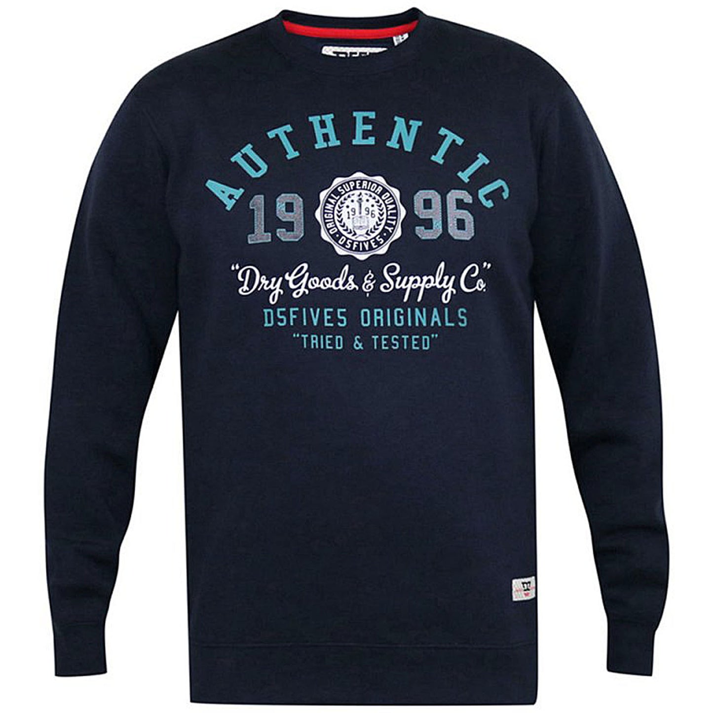 Plus Size Keyworth Graphic Crew Sweatshirt Navy