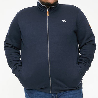 Plus Size Nashua Zip Through Sweatshirt Navy